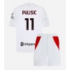 AC Milan Christian Pulisic #11 Borta Kläder Barn 2026-27 Kortärmad (+ Korta byxor)